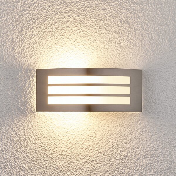 Lampade da esterno Lindby, Raja, Trasparente, Balcone, Acciaio inossidabile, Moderno