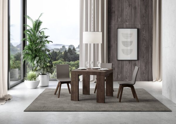 Tavolo Allungabile 90-246x90x77 cm Roxell Noce