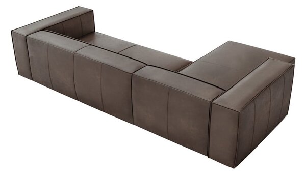 Divano angolare in pelle marrone (angolo sinistro) Madame - Windsor & Co Sofas