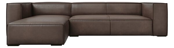 Divano angolare in pelle marrone (angolo sinistro) Madame - Windsor & Co Sofas
