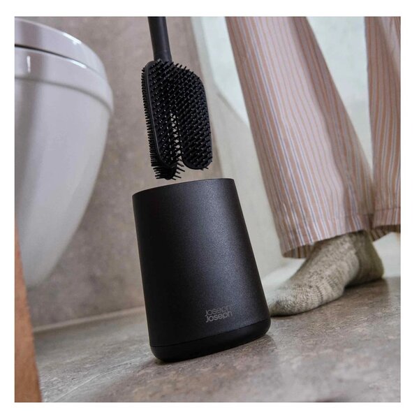 Joseph Joseph Flex 360 Lite Matt Black Scopino per WC Tripla Azione Antigoccia Anti-intasamento