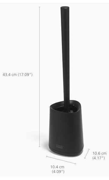 Joseph Joseph Flex 360 Lite Matt Black Scopino per WC Tripla Azione Antigoccia Anti-intasamento