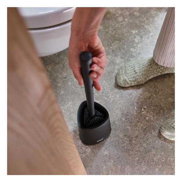 Joseph Joseph Flex 360 Lite Matt Black Scopino per WC Tripla Azione Antigoccia Anti-intasamento