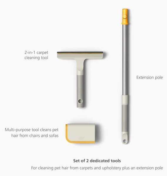 Joseph Joseph CleanTech Kit Pulizia Tappeti e Peli Animali Domestici