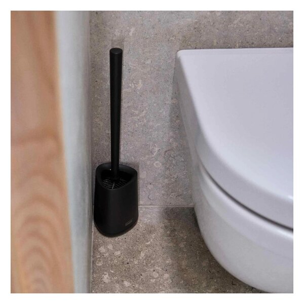 Joseph Joseph Flex 360 Lite Matt Black Scopino per WC Tripla Azione Antigoccia Anti-intasamento