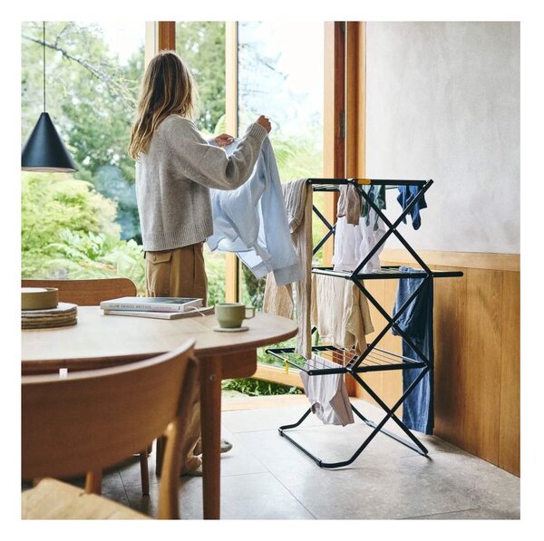 Joseph Joseph AirFrame Max 21m Stendibiancheria Pieghevole da 21 metri con Lunghe Barre Appendiabiti