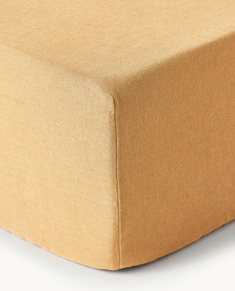 Lenzuolo con angoli boxspring in lino lavato Airy