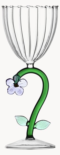 Calice vino bianco in vetro borosilicato fatto a mano Botanica