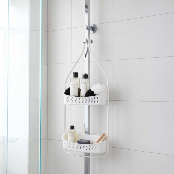 Mensola da bagno da appendere bianco opaco in plastica Vesper – douceur d'intérieur