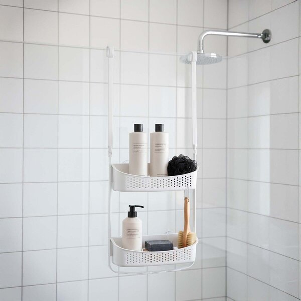 Mensola da bagno da appendere bianco opaco in plastica Vesper – douceur d'intérieur