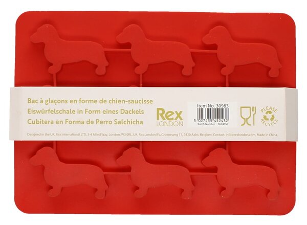 Vaschetta per ghiaccio in silicone Sausage Dog – Rex London