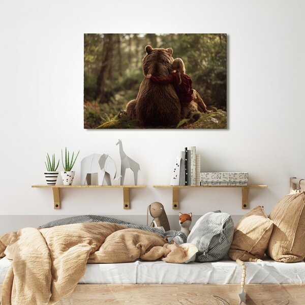 Quadro su tela – Amicizia nella foresta