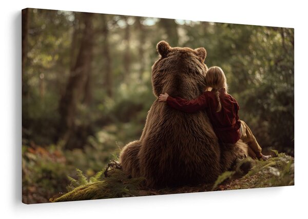 Quadro su tela – Amicizia nella foresta