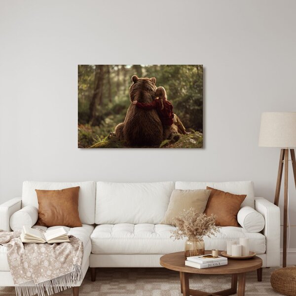 Quadro su tela – Amicizia nella foresta