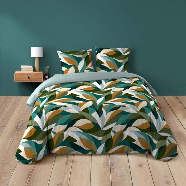 Set copripiumino e federa in cotone per letto matrimoniale/per letto esteso 3 pezzi 240x220 cm Swan – douceur d'intérieur