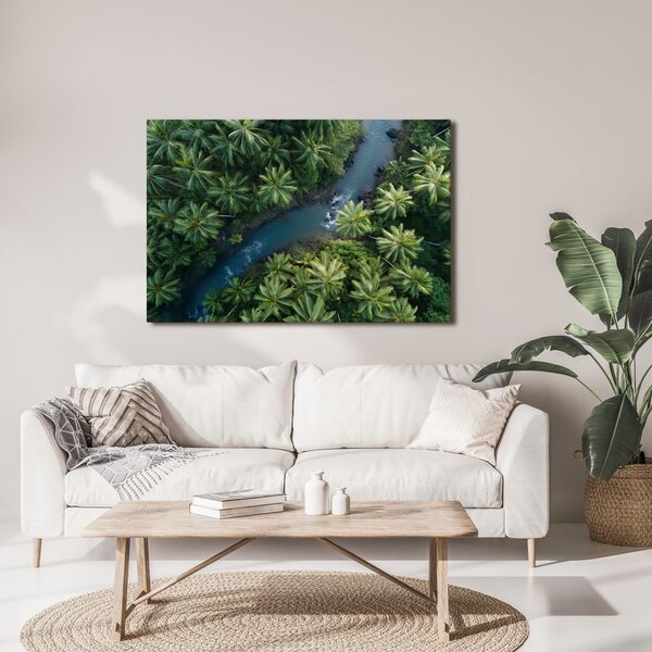 Quadro su tela – Fiume tropicale nella giungla