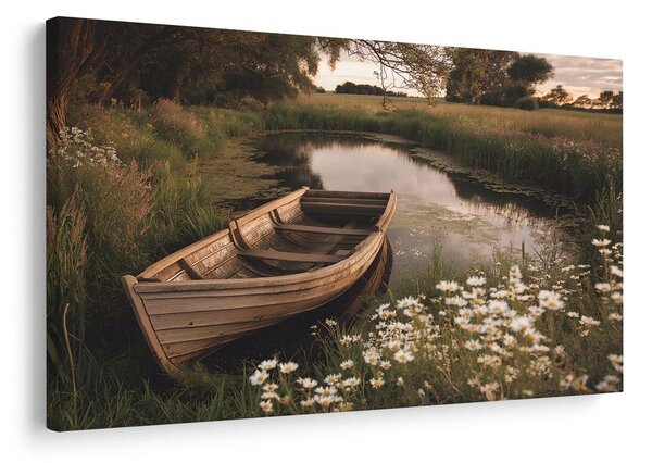 Quadro su tela – Tranquillità autunnale al laghetto