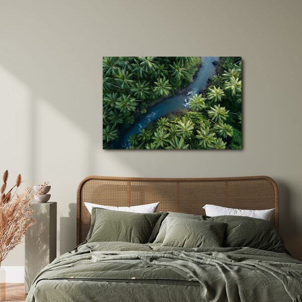 Quadro su tela – Fiume tropicale nella giungla