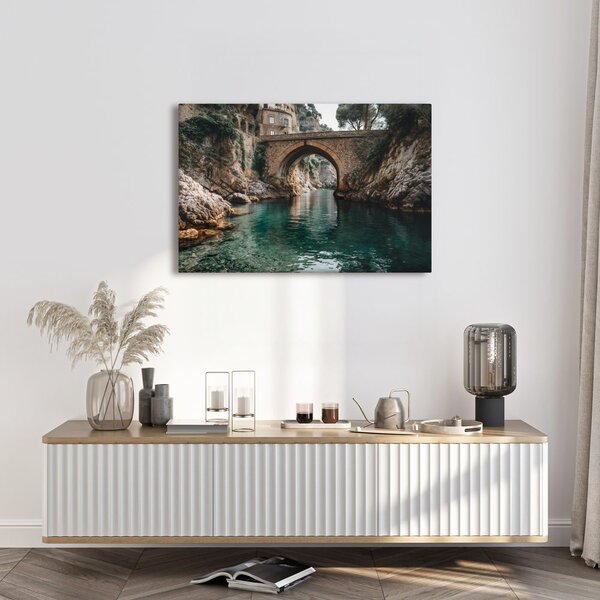 Quadro su tela – Acqua tranquilla sotto il ponte