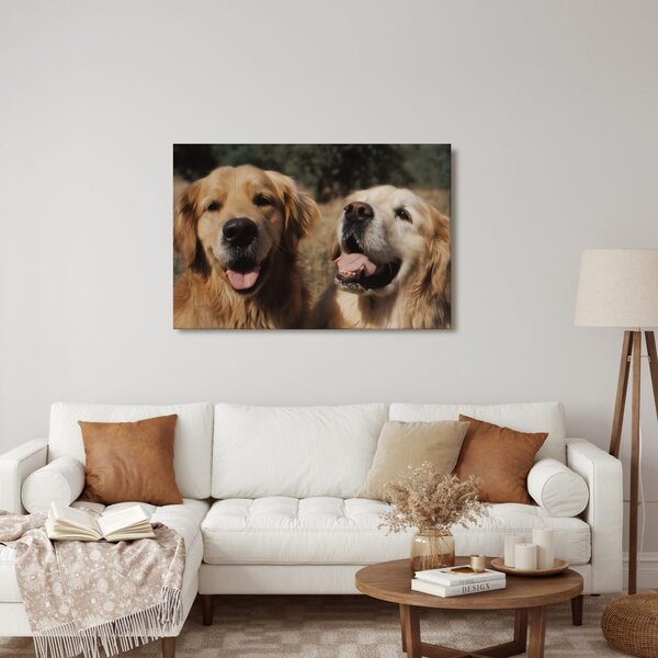 Quadro su tela – Volti felici di cani