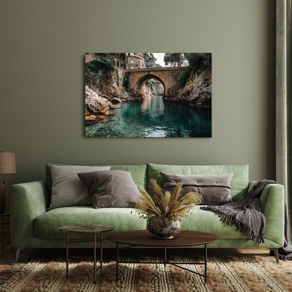 Quadro su tela – Acqua tranquilla sotto il ponte