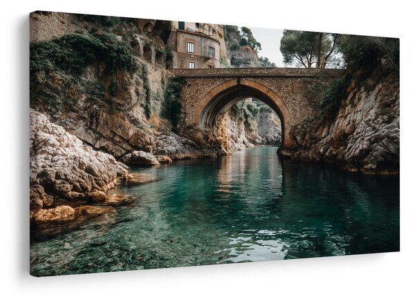 Quadro su tela – Acqua tranquilla sotto il ponte