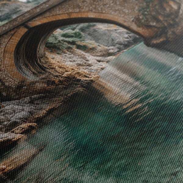 Quadro su tela – Ponte storico sul fiume