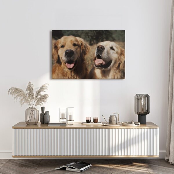 Quadro su tela – Volti felici di cani