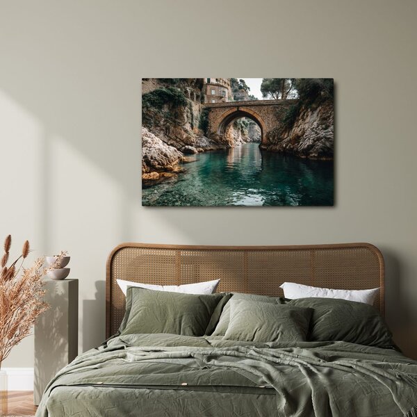 Quadro su tela – Acqua tranquilla sotto il ponte