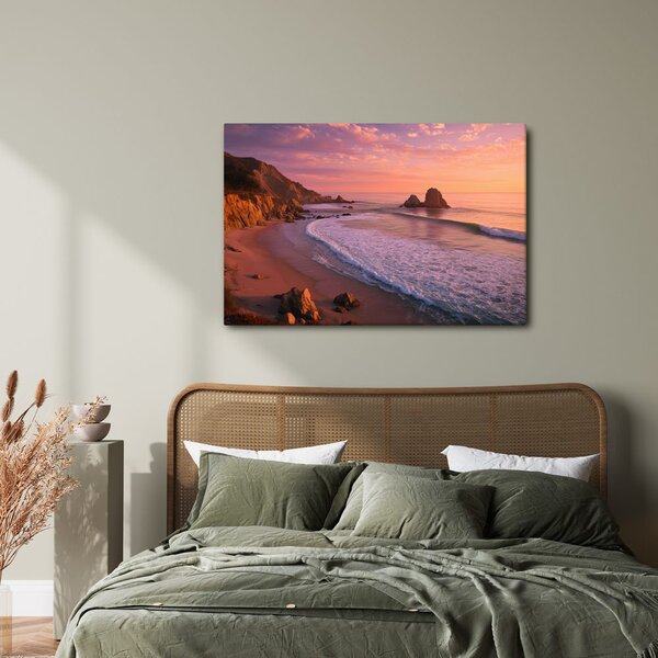 Quadro su tela – Tramonto sull'oceano