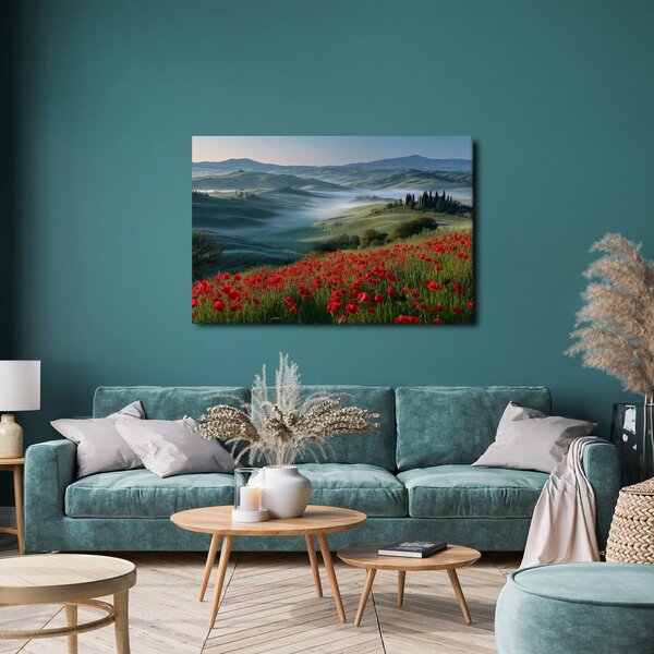 Quadro su tela – Nebbia mattutina sulle colline