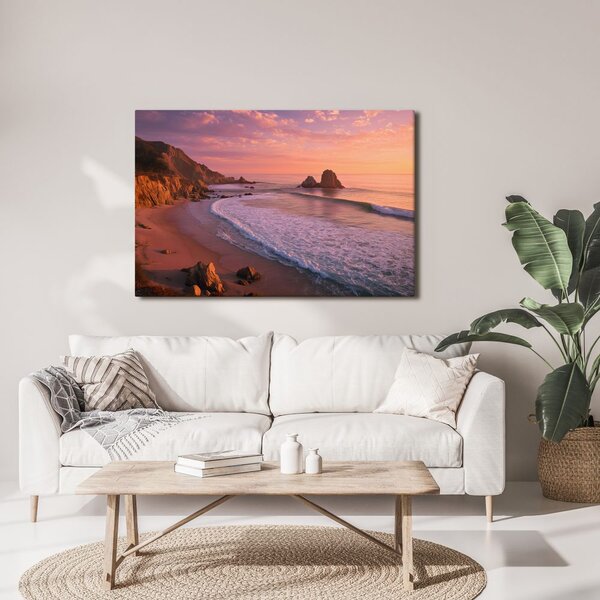 Quadro su tela – Tramonto sull'oceano