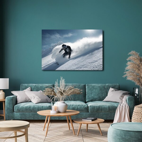 Quadro su tela – Corsa invernale adrenalinica