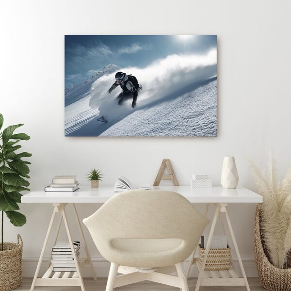 Quadro su tela – Corsa invernale adrenalinica