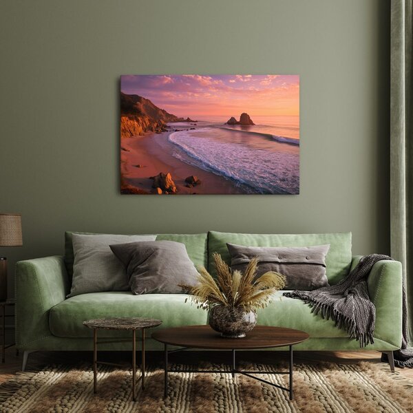 Quadro su tela – Tramonto sull'oceano