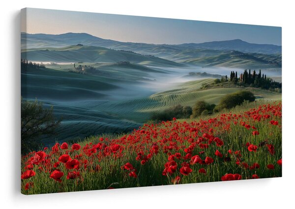Quadro su tela – Nebbia mattutina sulle colline