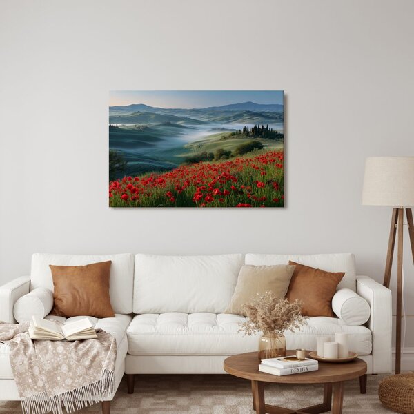 Quadro su tela – Nebbia mattutina sulle colline