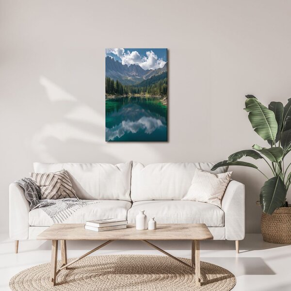 Quadro su tela – Paesaggio tranquillo con montagne