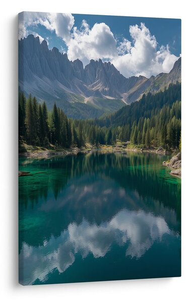 Quadro su tela – Paesaggio tranquillo con montagne
