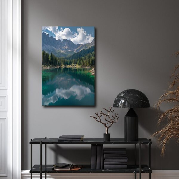 Quadro su tela – Paesaggio tranquillo con montagne