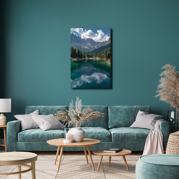 Quadro su tela – Paesaggio tranquillo con montagne
