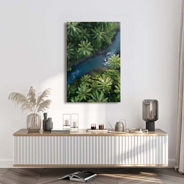 Quadro su tela – Paradiso verde con palme