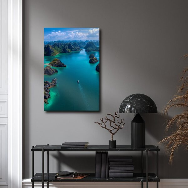 Quadro su tela – Isole esotiche nell'oceano