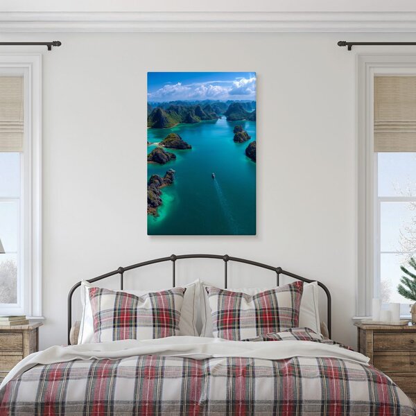Quadro su tela – Isole esotiche nell'oceano