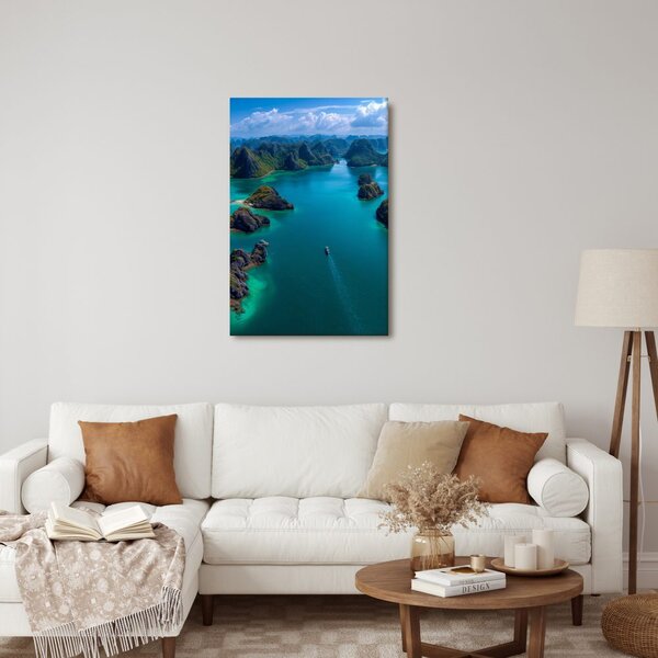 Quadro su tela – Isole esotiche nell'oceano