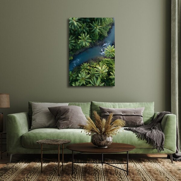 Quadro su tela – Paradiso verde con palme