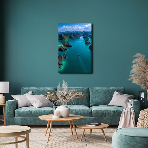 Quadro su tela – Isole esotiche nell'oceano