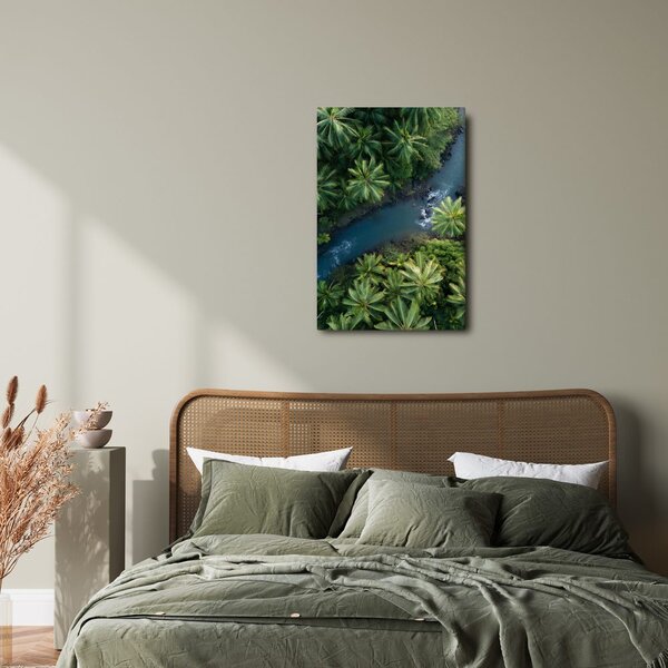 Quadro su tela – Paradiso verde con palme