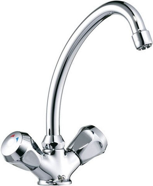 Miscelatore da cucina Ideal Standard Meloh B2166 ND, con controllo della temperatura, cromo, due maniglie