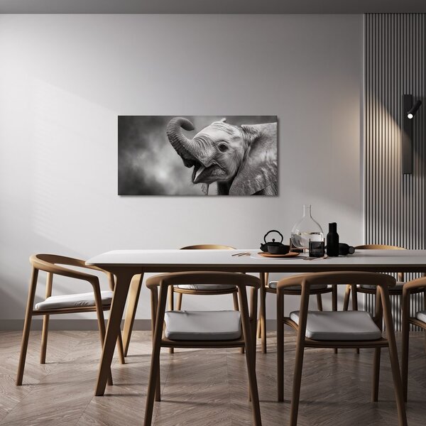 Quadro su tela – Momento gioioso dell'elefante